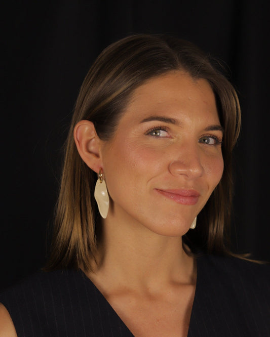 CHLOE EARRINGS - NUDE