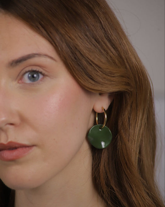 OLEA EARRINGS - GREEN